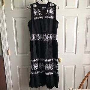 Beautiful black linen dress